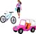 Boneca Barbie Carro Estate Bicicleta Montanha Mattel HKB06 - Imagem 2