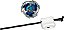 Beyblade X Sword Dran 3-60F com pião e lançador Hasbro F9580 - Imagem 2