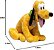 Pelúcia Disney Pluto 35cm Fun F0021-7 - Imagem 3