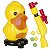 Brinquedo Mira Certa Super Desafio Pato Bate e Volta Amarelo - Imagem 1