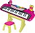 Barbie Teclado Musical Fabuloso Infantil Fun F0143-6 - Imagem 2