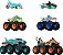 Hot Wheels Monster Trucks Pack Tubarões vs. Dinossauros Mattel JGD68 - Imagem 2