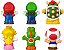 Kit Bonecos do Mundo Mario Bros Little People Mattel JHG63 - Imagem 4
