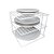 Organizador de Pratos Quadrado Essence Branco 0043 DiCarlo - Imagem 2