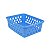 Cesto Multiuso Grande Azul 25x7x19cm PP 1034 Uninjet - Imagem 1