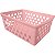 Cesto Multiuso Grande Alto Rosa 29x20,5x11cm 1047 Uninjet - Imagem 1