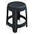 Banqueta Rattan Premium Preta 35x45cm 25618 Arqplast - Imagem 1