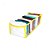 Colmeia Organizadora de Gavetas Transparente 10 Divisórias  P 14,5x34x10  Amarelo 2785 123Organizei - Imagem 1