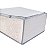 Organizador de Nylon 60x45x30 Cinza  Toalha Lençóis Edredom - Imagem 2