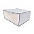 Organizador de Nylon 60x45x30 Cinza  Toalha Lençóis Edredom - Imagem 1