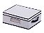 Cesto Organizador em Linho Com Visor 38x32x14cm 1280 Paramount - Imagem 1