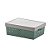 Cesto Caixa Organizadora C/ Tampa 39x29x14 Quadratta Verde - Imagem 1