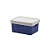 Caixa Organizadora C/ Tampa 19x14x10 Quadratta  Azul Marinho - Imagem 1