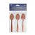 Kit 3 Colheres de Chá Lovers Cobre Gourmet Mix GX3073 Houseware - Imagem 1