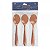 Kit 3 Colheres de Mesa Lovers Cobre Gourmet Mix GX3013 Houseware - Imagem 1