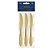 Kit 3 Facas de Mesa Lovers Ouro Gourmet Mix GX3032 Houseware - Imagem 1