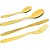 Faqueiro 16 Peças Lovers Talheres Ouro Gourmet Mix GX3078 Houseware - Imagem 2