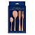Faqueiro 16 Peças Lovers Talheres Cobre Gourmet Mix GX3079 Houseware - Imagem 1