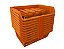Cesto Prático Expositor Plástico Laranja 42515 Presto - Imagem 2