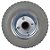 Roda C/ Pneu PU 2.50-4 Cinza - Eixo 3/4 Rol. Rolete AJAX A04260-PU - Imagem 1