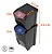 Kit Com Duas Lixeira Empilhável E-Black 20 L e 34 L - Imagem 2
