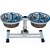 Comedouro Duplo Com Tigela Inox 400 ML Com Ajuste de Altura 1343 Fercar - Imagem 1