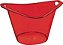 Balde de Gelo Gold 3 Litros Champanheira Transparente Vermelho - Imagem 1