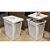 Cesto Multiuso 55 Litros Branco Com Tampa e Cesto Interno 6 Lts UZ373BR UzUtil - Imagem 3