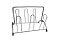 Suporte de Mesa Para 6 Copos Cromado 24x17x19cm Madefer - Imagem 1