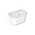 Pote Hermético Slim Com Cesto e Tampa Com Travas 630ml Branco 1767 Paramount - Imagem 1
