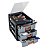 Organizador C/ 3 Gavetas 25479  Multiuso Preto 7080 Arqplast - Imagem 1