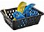 Cesto Organizador Pequeno 800 ML Preto 16x12x6cm 1908 Ercaplast - Imagem 2