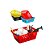 Cesto Organizador Pequeno 800 ML Vermelho 16x12x6cm 1908 Ercaplast - Imagem 3