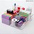 Organizador Duplo Diamond C/ Alça 24x24x18 Cristal 939 Paramount - Imagem 8