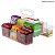 Organizador Duplo Diamond C/ Alça 24x24x18 Cristal 939 Paramount - Imagem 5