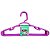 Cabide Infantil 5 Pçs Rosa Reforçado 28x14cm Trioplast - Imagem 2
