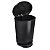 Lixeira Com Pedal e Borda 20 Litros Preta Label 25777 Arqplast - Imagem 2