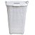 Cesto Rattan Grande C/ Tampa Basculada Branco 25795 Arqplast - Imagem 2