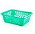 Cesto Organizador Médio 1400 ML Verde água 20x15x6cm - Imagem 2