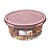 Kit 4 Potes Para Alimentos Redondo 230 ML Transparente Sanremo - Imagem 4