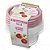 Kit 4 Potes Para Alimentos Redondo 230 ML Transparente Sanremo - Imagem 1
