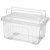 Caixa Organizadora 4,3 Litros Transp. Com Tampa e Alça 26x18x14 Cm Sanremo - Imagem 1