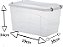 Caixa Organizadora 50 Litros Pratic Box 59x38x34CM 177 Paramount - Imagem 2
