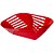 Fruteira de Mesa Slim Vermelho Plástico 34x13Cm - Imagem 1