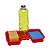 Dispenser de Pia Detergente/Esponja/Sabão Vermelho 23x12Cm 0688 Jaguar - Imagem 2
