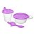 Kit Infantil Copo 245Ml + Pote 290Ml + Colher Rosa 7740 Jaguar - Imagem 2