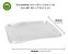 Bandeja Retangular Rasa Multiuso Refeições 44x32 Cm Branco 1562 Jaguar - Imagem 2