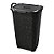 Cesto Rattan Grande C/ Tampa Basculada Preto 25665 Arqplast - Imagem 2