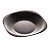Prato Fundo de Vidro Opalino Carine Black 21cm 5867 Lyor - Imagem 1