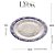 Prato Raso de Porcelana Blue Garden 26cm 8595 Lyor - Imagem 3